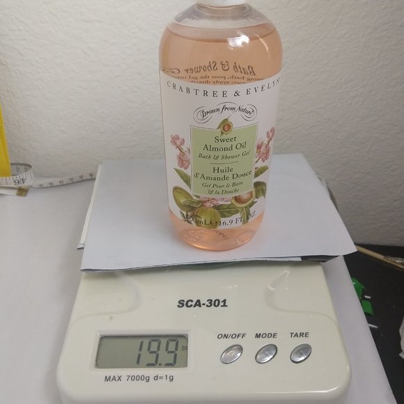 CRABTREE & EVELYN Discontinued SWEET ALMOND OIL BATH& SHOWER GEL 16.9FLOZ - Picture 5 of 5
